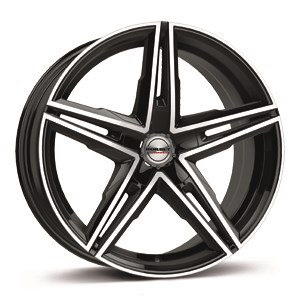 BORBET XRS ZWART GEPOLIJST 222360